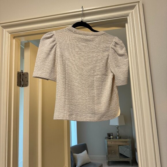 Club Monaco Textured Stripe Tee - Picture 5 of 6